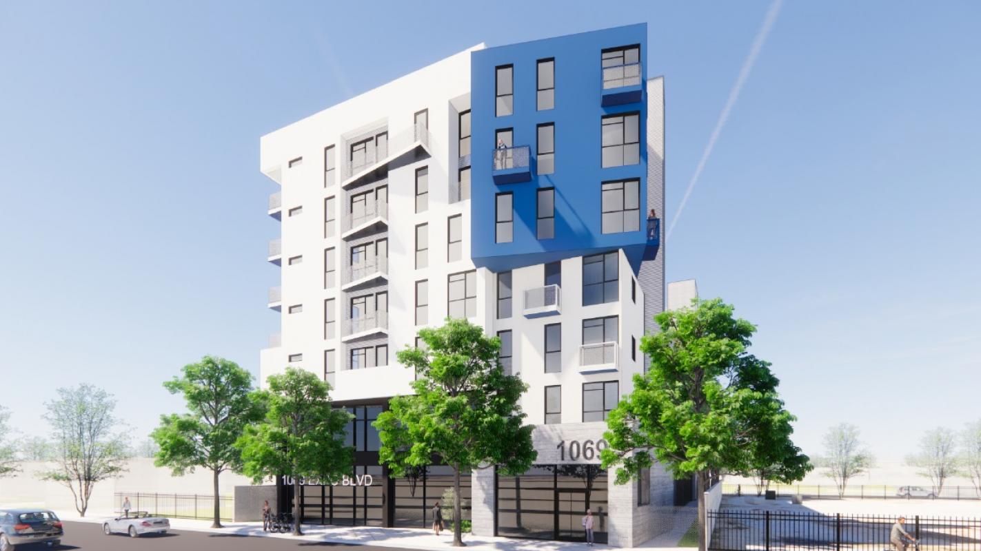 $56M mixed-use development starts to rise at 1069 W